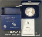 2012-W US Proof Silver Eagle-1 oz .999 Fine Silver-OGP #1