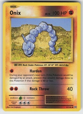 Onix Reverse Holo Common XY - Evolutions 61/108 Pokemon