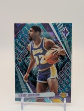 2023-24 Panini Phoenix Magic Johnson #80 Teal Lazer Parallel Lakers HOF Legend
