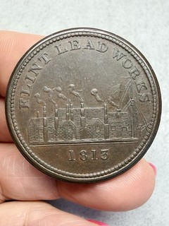 1 Penny Flint Lead Works 1813