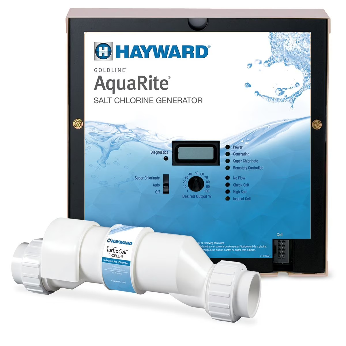 Hayward AQR15 AquaRite Electronic Salt Chlorination System 40K In-Ground Pools