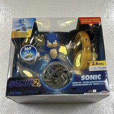 Sonic the Hedgehog 2 Remote Control Vehicle w/Light Up Wheels  Gold Ring NIB