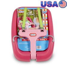 2-in-1 Baby Toddler Swing Adjustable Safety Straps T-bar Fun Indoor Outdoor Use