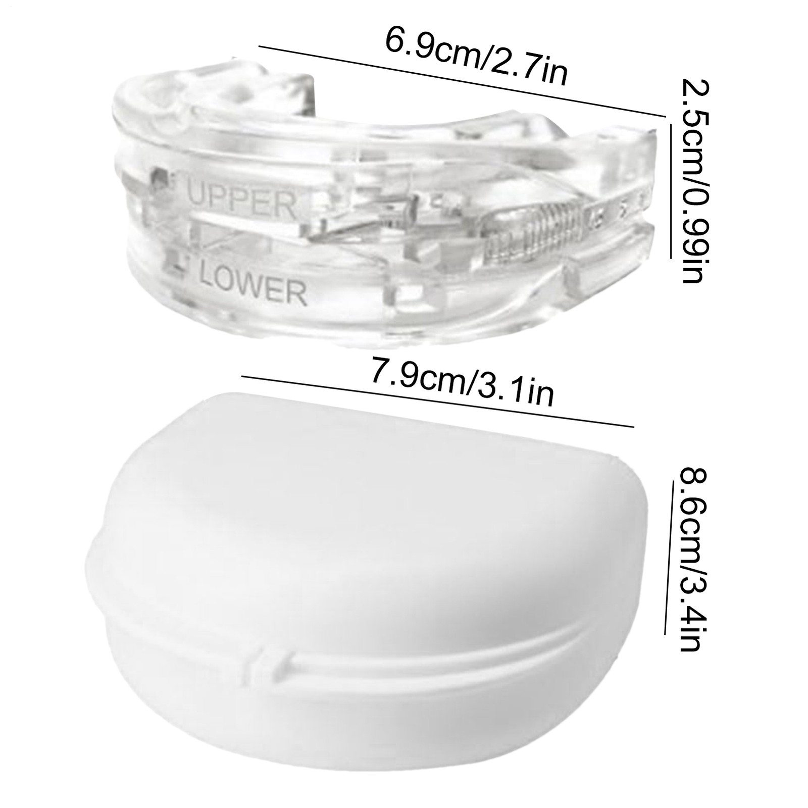 Anti Snoring Mouthpiece Sleep Apnea Guard Bruxism Anti Snore Pure Grind Aid Tray