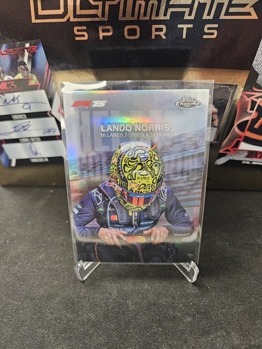 2025 Topps Formula 1 Chrome Lando Norris Helmet Base