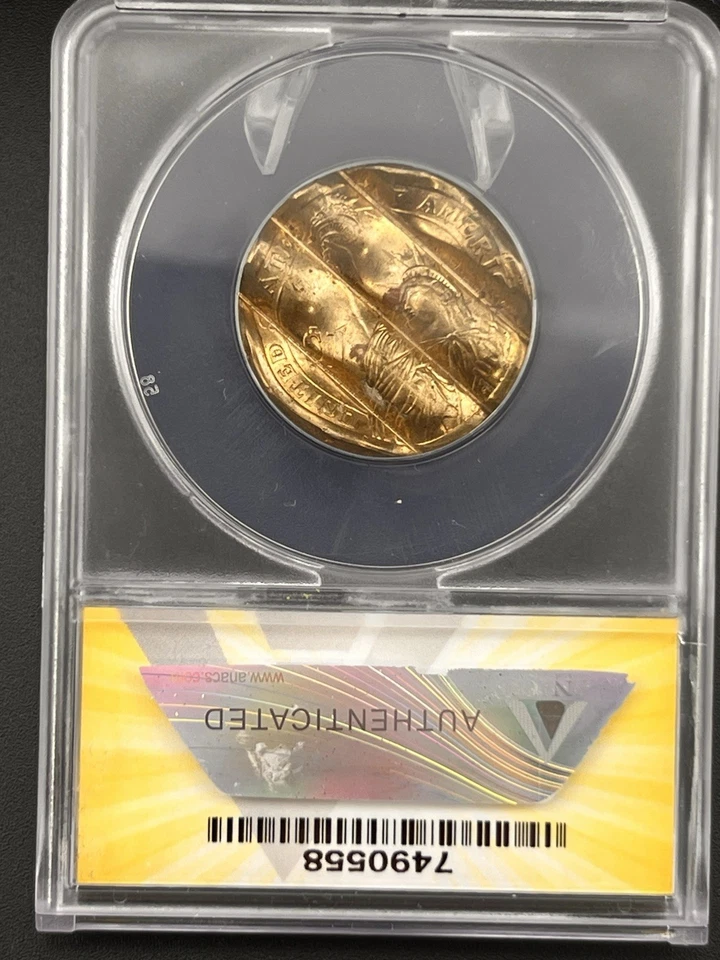 2016-D Richard Nixon Waffle Cancelation Ms60 Anacs - Image 2 of 2