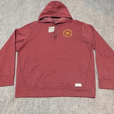 NEW Washington Commanders Hoodie Mens Extra Large Red Sweatshirt Pullover NFL