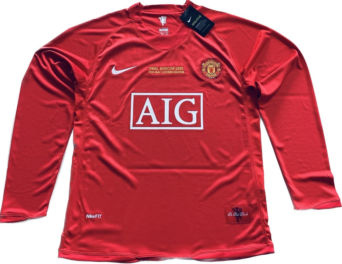 Cristiano Ronaldo #7 2008 UCL Final Manchester United Long Sleeve