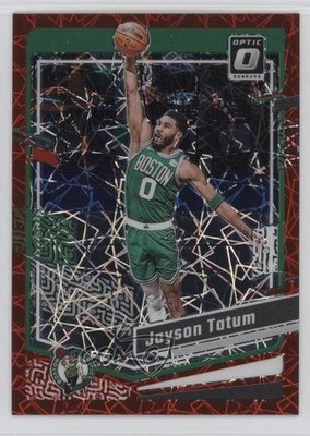 2023-24 Panini Donruss Optic Red Velocity Prizm 154/299 Jayson Tatum #140 1v24