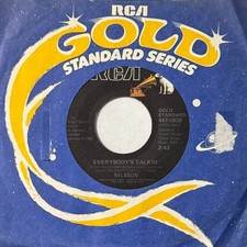 NILSSON * 45 * Everybody's Talkin' / I Guess The Lord *NICE VG+/ VG++ Vinyl * RI