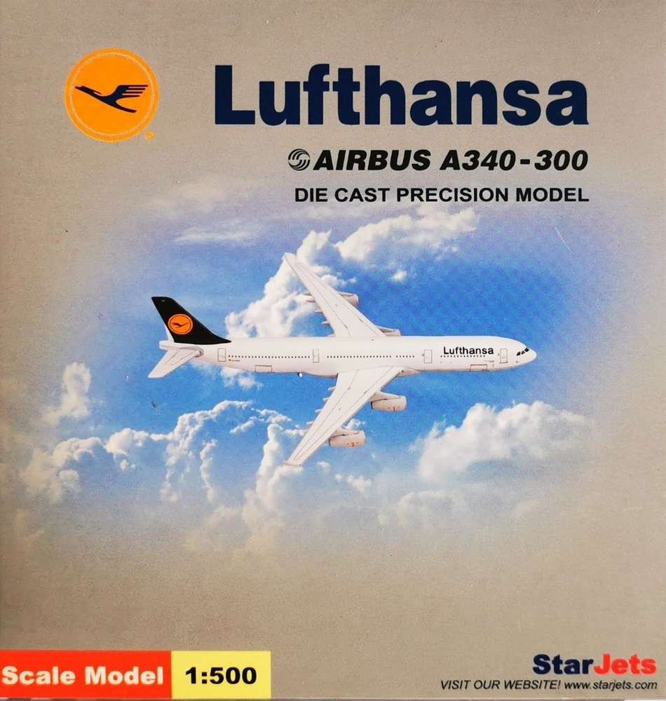 Starjets 1:500 Lufthansa A340-300 D-AIGR "Leipzig" 74 &Herpa Wings katalog