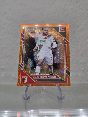 Alexis Claude-Maurice /25 Orange Wave Topps Bundesliga Chrome 25/26 FC Augsburg