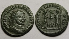 Rare Genuine ancient Roman coin Diocletian Victory Jupiter Heraclea Antoninianus