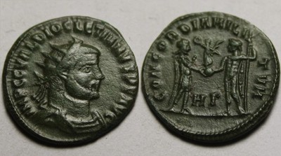 Rare Genuine ancient Roman coin Diocletian Victory Jupiter Heraclea Antoninianus