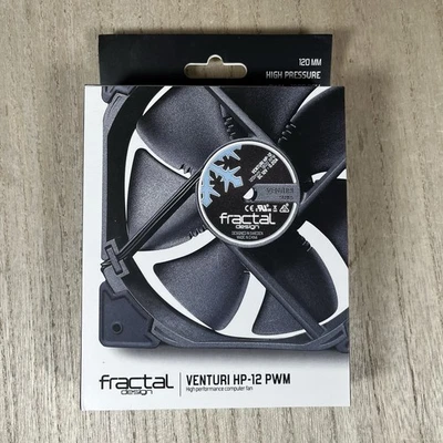 NEW Fractal Design Venturi HP-12 PWM Black Case Fan Computer 120mm - Image 1 of 4