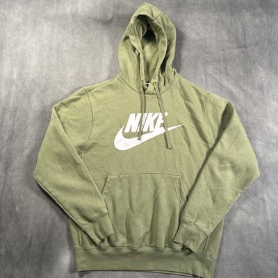Nike Sportswear Club Fleece Sweatshirt Hoodie Men's Size SMALL Lime Green Y2K