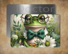 BOWTIE FROG 8" x 12" metal sign Made in USA