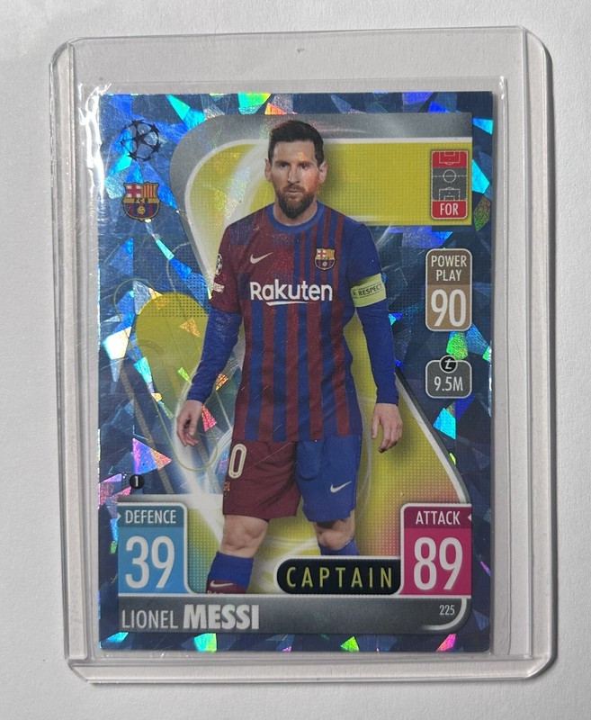 2021-22 Topps Match Attax Uefa Club Competitions - Lionel Messi #225 Crystal