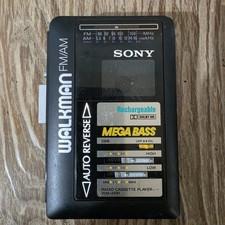 Vintage Sony Walkman FM/AM Mega Bass WM-AF61 Cassette Player For Parts Repair