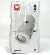 JBL Flip 5 Portable Waterproof Bluetooth Speaker, White - Brand New 