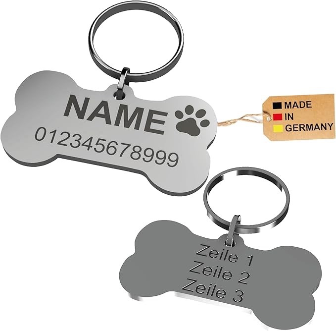 Marca per cani personalizzata a forma di osso | accessori per cani | personalizza marchio per cani