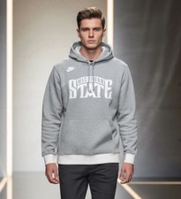 Michigan State Spartans Nike Retro Fleece Pullover Hoodie DJ8337 Mens Large NEW