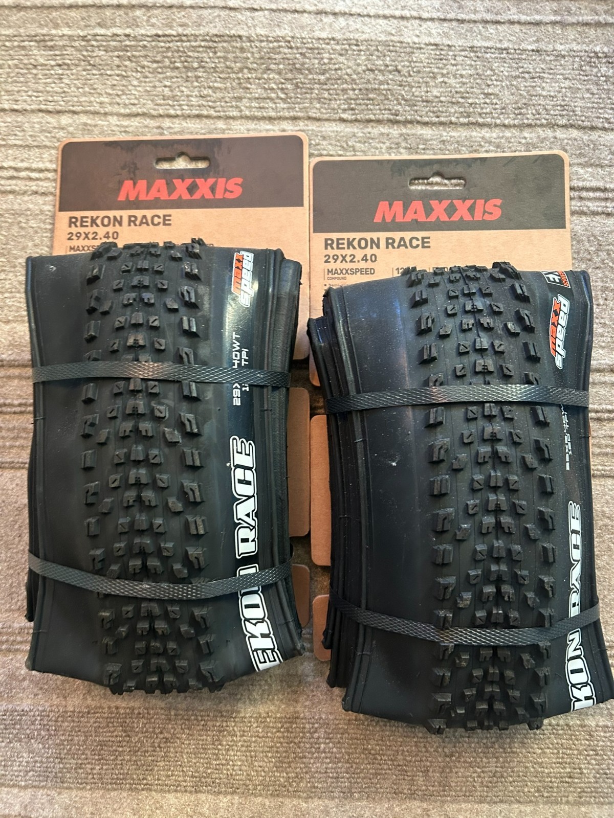 Tires 29x2.4 120 Tpi Maxxspeed Exo Tr, Pair New