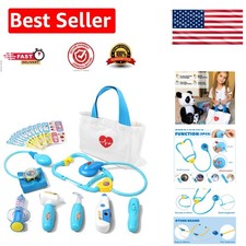 Durable Toddler Doctor Kit with Realistic Sounds  Lights - Ideal Gift for Kids