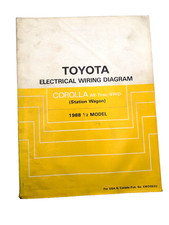 1988 1/2 Toyota Corolla All-Trac 4WD Electrical Wiring Diagram Manual 1988.5