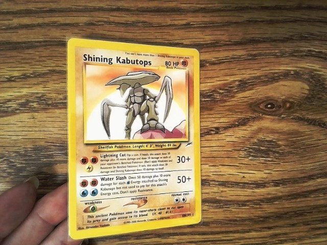 SHINING KABUTOPS 108/105 Neo Destiy Pokemon Card - LP