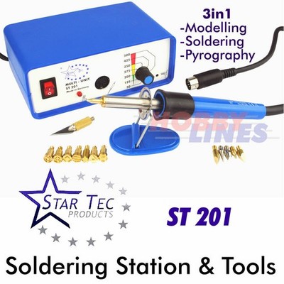 Lötstation Werkzeuge30W Niedertemperatur Modellieren Löten Pyrographie StarTec ST201