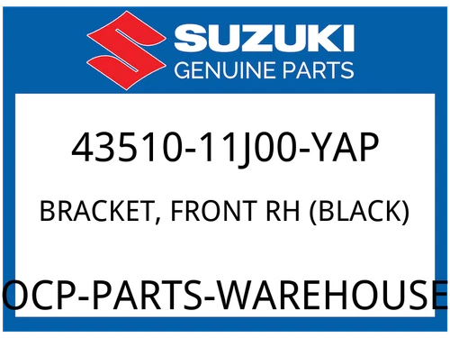 BRACKET, FRONT RH (BLACK)