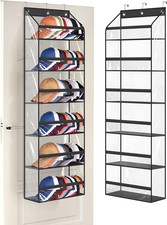 Clear over the Door Hat Racks for Baseball Caps, Large Holds up to 72 Caps Hat S