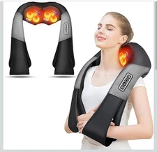 AERLANG Shiatsu Back and Neck Massager, Back Massager Deep Tissue Kneading Neck