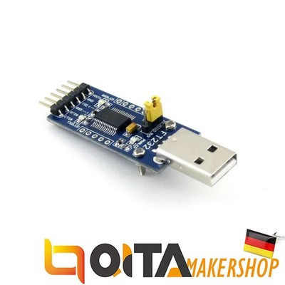 Waveshare FTDI FT232 USB UART Board (Type A) USB TO UART solution with USB Type