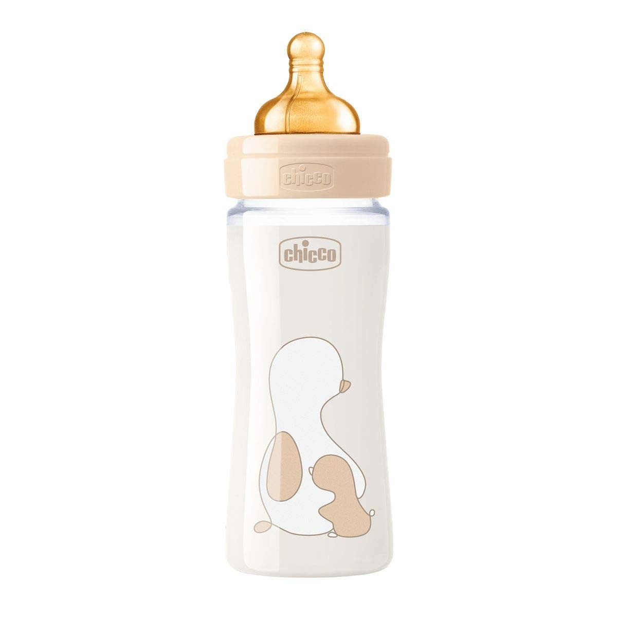 Biberon anti-colique bébé avec tétine latex naturel Original Touch flux régulier
