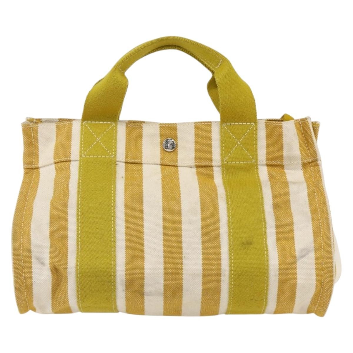 Hermes Cannes Tote Printed Toile Multicolour Canvas Handbag