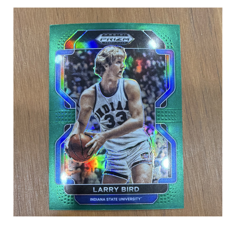 Panini Prizm Draft Picks 2022-23 Larry Bird #36 Green Prizm Indiana State NCAA