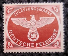 Vintage 1942 Military Parcel Post German Stamp MQ1 MPP1