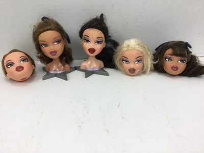 Bratz Head Games Doll Lot with Other Heads. 5 pc