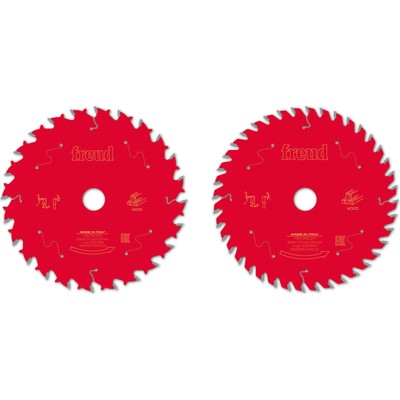 Freud PRO 2-teiliges 165 mm Akku-Kreissägeblatt-Set 165 mm verschiedene Zähne 20 m
