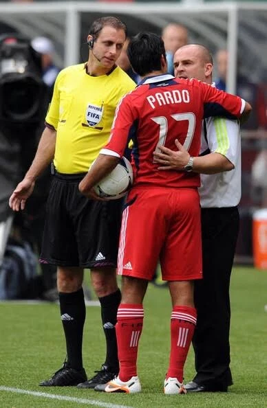 Men's Chicago Fire Adidas PAVEL PARDO #17 Sz S Adizero Quaker MLS Soccer Jersey - Image 4 of 4