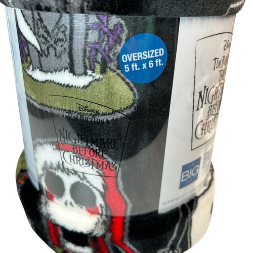 NIGHTMARE BEFORE CHRISTMAS Plush Throw Blanket 5x6ft Big One Oversized Soft- - Picture 4 of 7