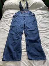 Dickies Blue Denim Bib Overalls XLR Carpenter Farmer Construction