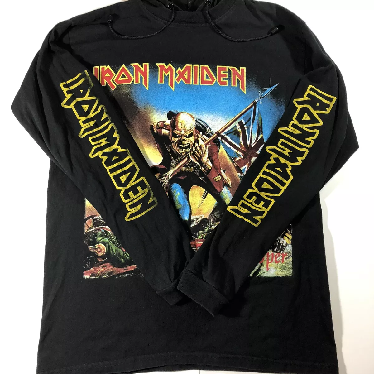 Vintage Iron Maiden Hoodie Hooded Sweatshirt Eddie The Trooper