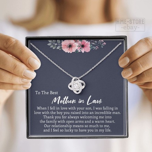 To My Mother In Law Necklace Knot Pendant Thank You Gifts From Daughter In Law - Bild 6 von 8