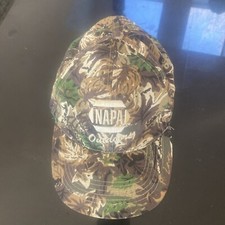 NAPA Outdoors Camo Baseball Hat Adult OSFM Adjustable Green Black Brown Hat