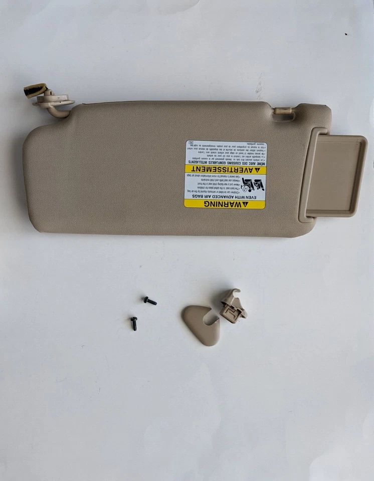 2006-2014 Subaru B9 Tribeca Sun Visor RH Passenger Side Sunvisor Lighted Tan OEM - Image 4 of 4