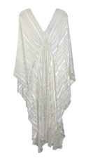 NWT Baacal Kaftan Caftan Sheer Ivory Plus Size Design OS          ON SALE NOW!!