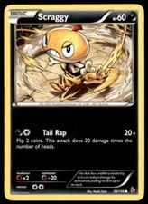 POKEMON CARD SCRAGGY 58/106 NO 559 SHEDDING POKEMON TCG CCG